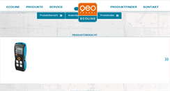 Desktop Screenshot of geo-fennel-ecoline.de